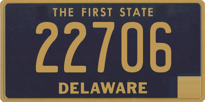 DE license plate 22706