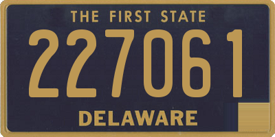 DE license plate 227061