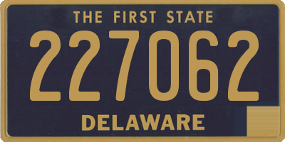 DE license plate 227062