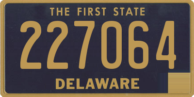 DE license plate 227064