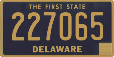 DE license plate 227065