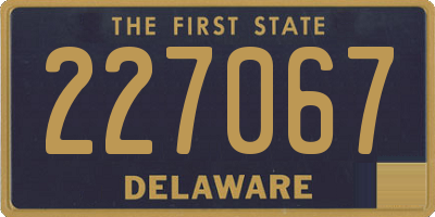 DE license plate 227067