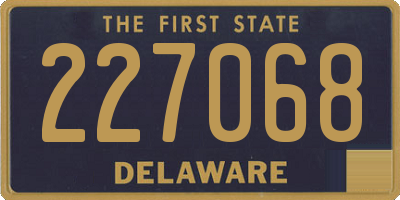 DE license plate 227068