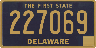 DE license plate 227069