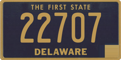 DE license plate 22707