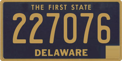 DE license plate 227076