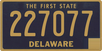 DE license plate 227077