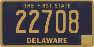 DE license plate 22708