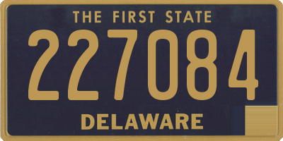 DE license plate 227084