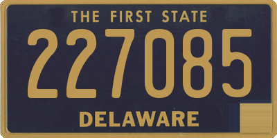 DE license plate 227085