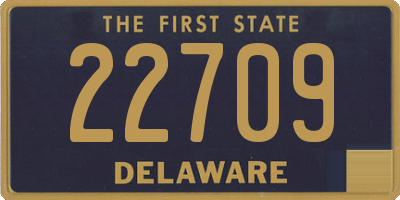 DE license plate 22709