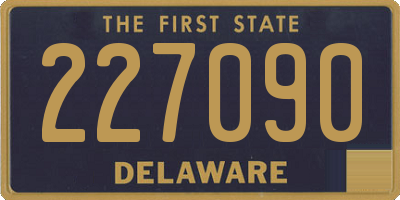 DE license plate 227090