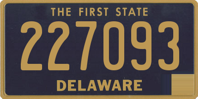 DE license plate 227093