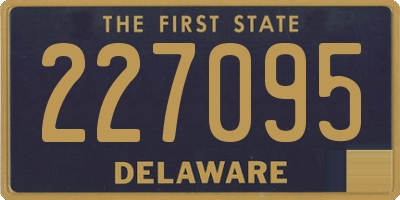 DE license plate 227095