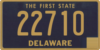 DE license plate 22710