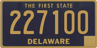 DE license plate 227100