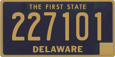 DE license plate 227101