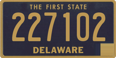 DE license plate 227102