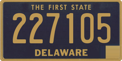 DE license plate 227105