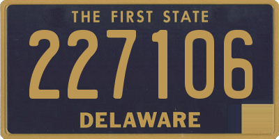 DE license plate 227106