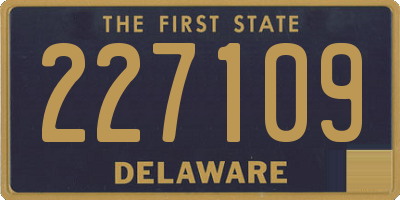 DE license plate 227109