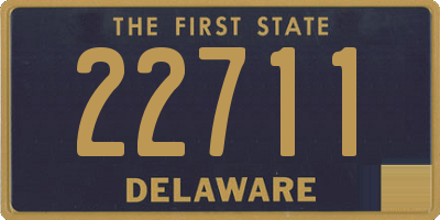 DE license plate 22711