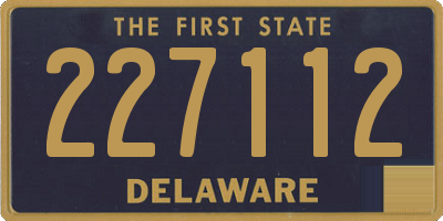 DE license plate 227112