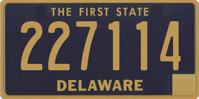 DE license plate 227114