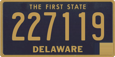 DE license plate 227119