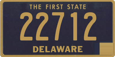 DE license plate 22712