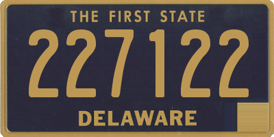 DE license plate 227122