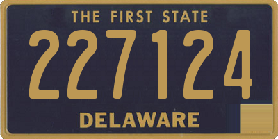 DE license plate 227124
