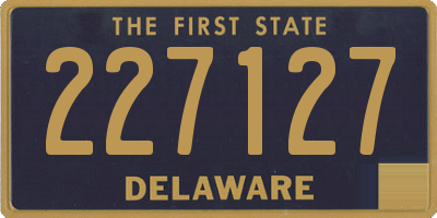 DE license plate 227127