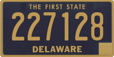 DE license plate 227128