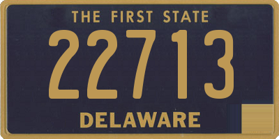 DE license plate 22713