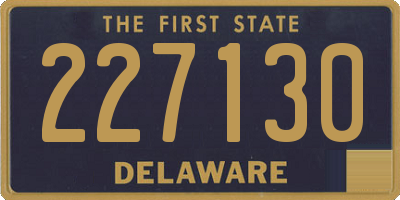 DE license plate 227130