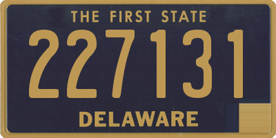 DE license plate 227131