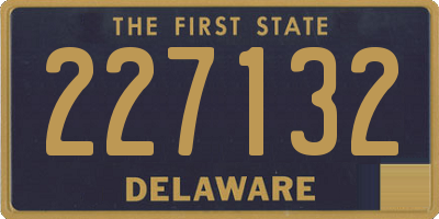 DE license plate 227132