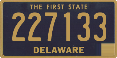 DE license plate 227133