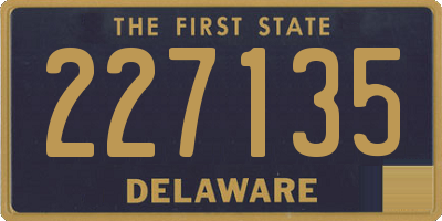 DE license plate 227135