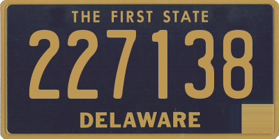 DE license plate 227138