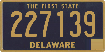 DE license plate 227139