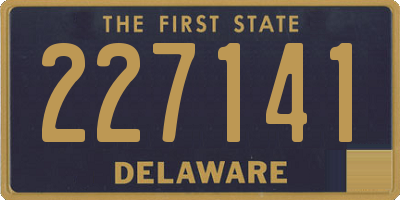 DE license plate 227141