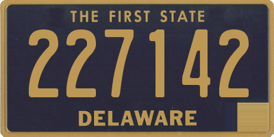 DE license plate 227142