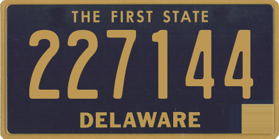 DE license plate 227144