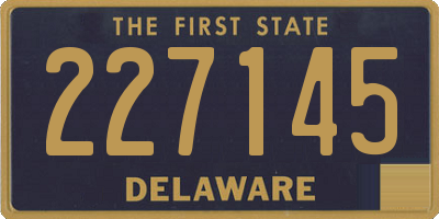 DE license plate 227145