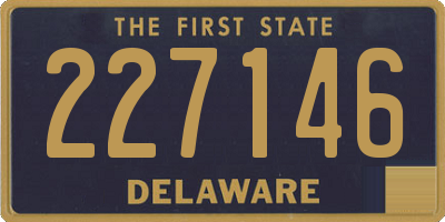 DE license plate 227146
