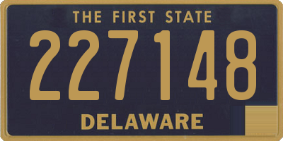 DE license plate 227148