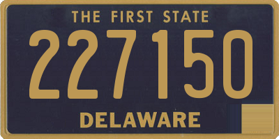 DE license plate 227150
