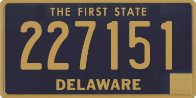 DE license plate 227151